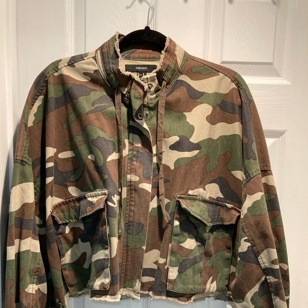 Camouflage Forever 21 Jacket worn once